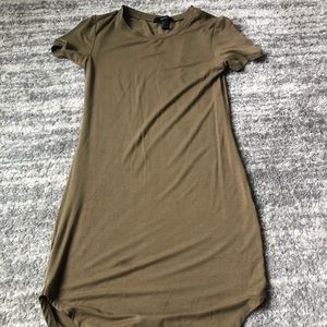 Round hem mini dress